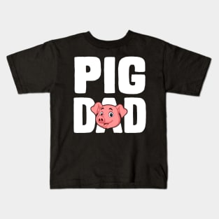 Pig dad funny pig Kids T-Shirt